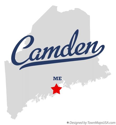 Map of Camden, ME, Maine