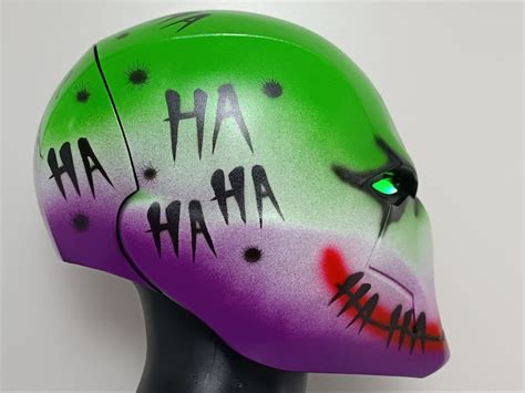 Red Hood Joker Style Helmet Consists of 2 Parts With Magnets - Etsy