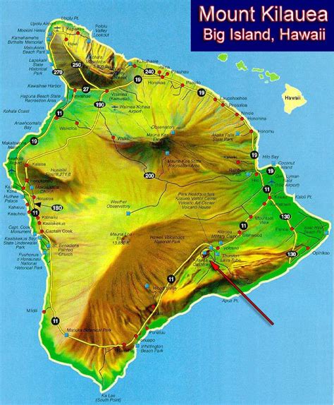 Hawaii Volcano Map - Photos