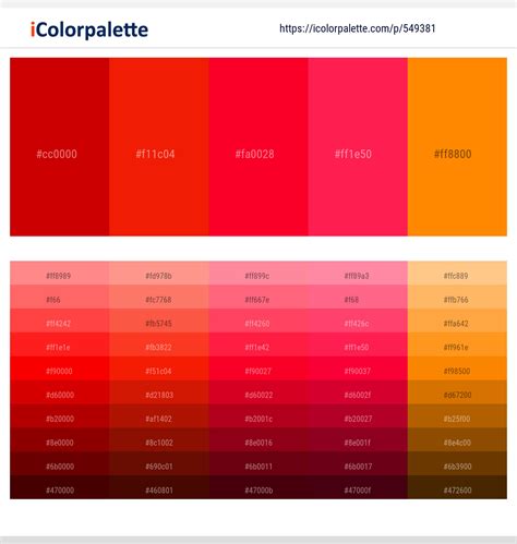 120+ Latest Color Schemes with Red And Red Color tone combinations ...