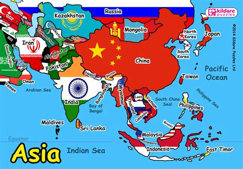 No Of Countries In Asia | Map of Atlantic Ocean Area