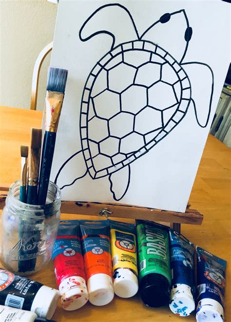 How To Paint A Sea Turtle - Step By Step Painting