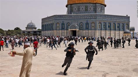 Israeli forces clash with Palestinians outside Al Aqsa mosque after ...