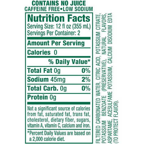 7up Nutrition Facts - Nutrition Ftempo