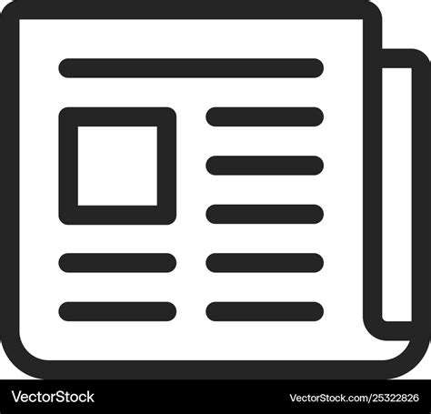 Newspaper icon Royalty Free Vector Image - VectorStock