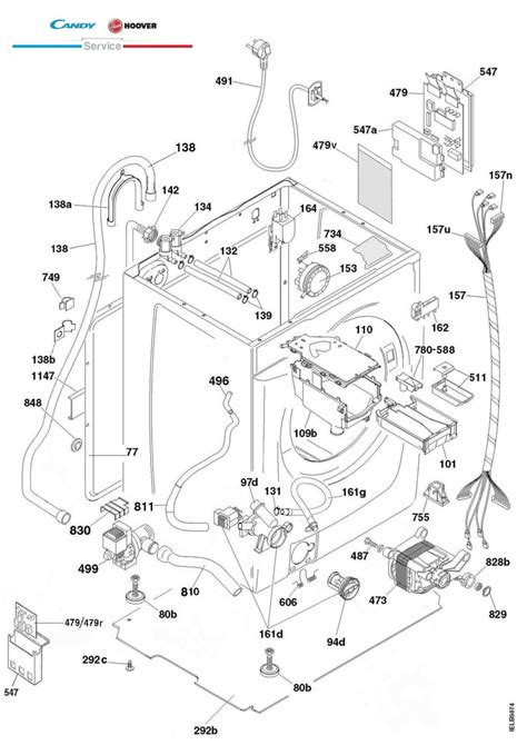 How to Repair | Hoover Washer Dryer HBWD 8514 spare parts (4)