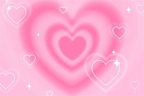 Y2K pink hearts background, cute | Premium Photo - rawpixel