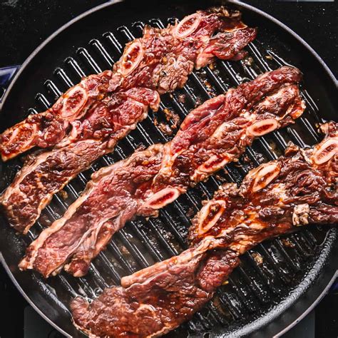 Kalbi - Korean BBQ Flanken Short Ribs - Posh Journal