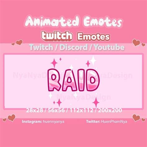 RAID Emote Animated Emote Static Emote Emote for - Etsy