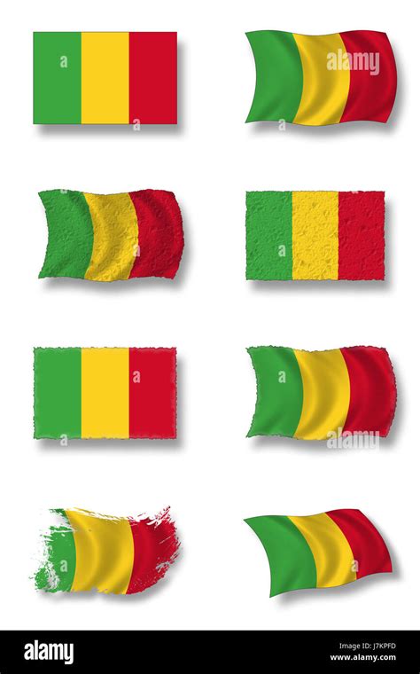 flag mali national flag blow mali national pictogram symbol pictograph ...