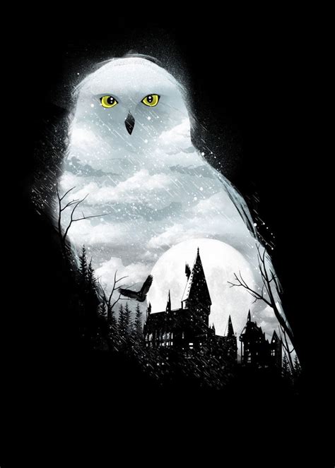 Harry potter owl - Harry Potter| Harry Potter art|Art Ideas|Art Deco ...