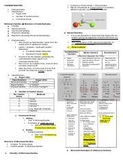 CARBOHYDRATES.docx - CARBOHYDRATES Contains a Chiral Center = Chiral ...