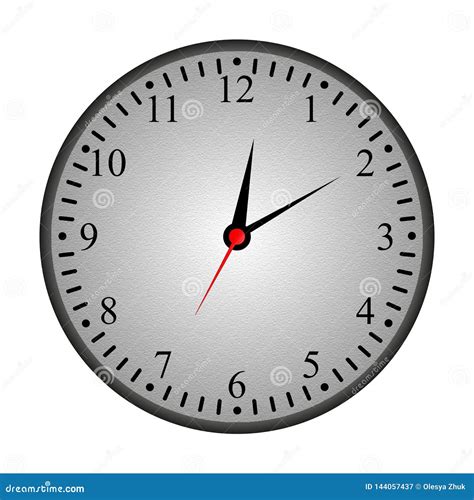 Realistic Analog Watch Face. Stock Illustration - Illustration of watch ...