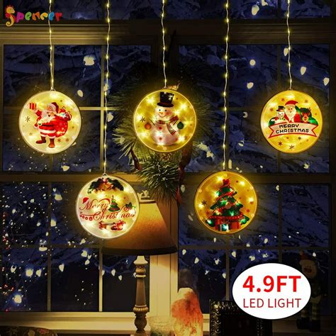 Spencer 3D Christmas String Hanging Lights LED Decorative Novelty ...