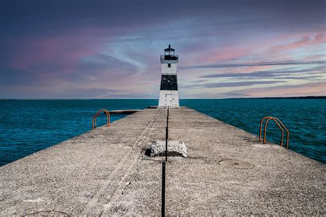 Lake Erie Lighthouse Photograph by Michael Hills - Fine Art America