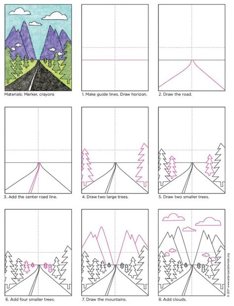 How to draw Landscapes in Perspective Tutorial Video and Landscape ...