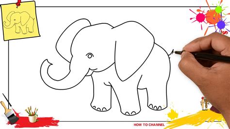 How To Draw A Elephant Step By Step In Pencil - Learn How to Draw an ...