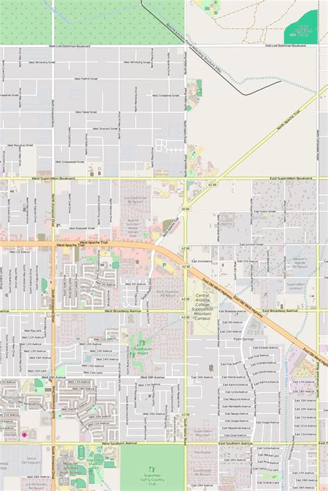 Detailed Editable Vector Map of Apache Junction – Map Illustrators