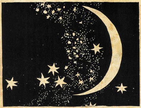 Moon and Stars Art Print Elegant Paper Cut Night Sky | Etsy