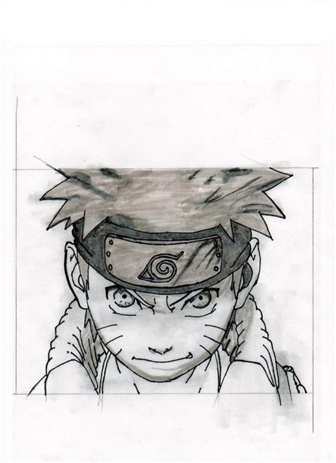 Naruto The stare shading by gsdigitalclay on DeviantArt