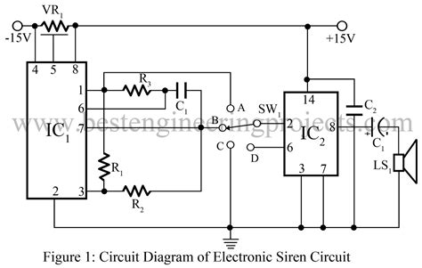 Electronic Siren Circuit - Engineering Projects