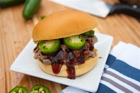 Smoked Cowboy Brisket Sandwich - Martin's Famous Potato Rolls and Bread