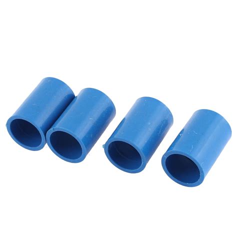 PVC Straight Type Pipe Connectors Fittings Coupler Blue 20mm Inner Dia ...