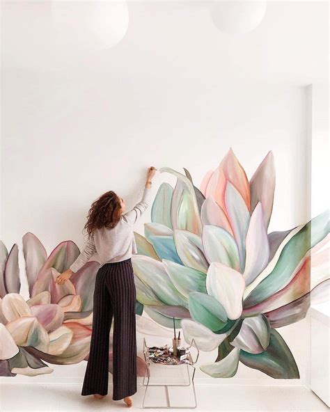 Beautiful Flower Mural Art Makes Ordinary Rooms Bloom with Personality