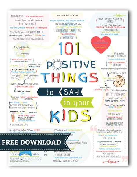 101 Encouraging Words for Kids: Powerful & Positive Things to Say to Kids