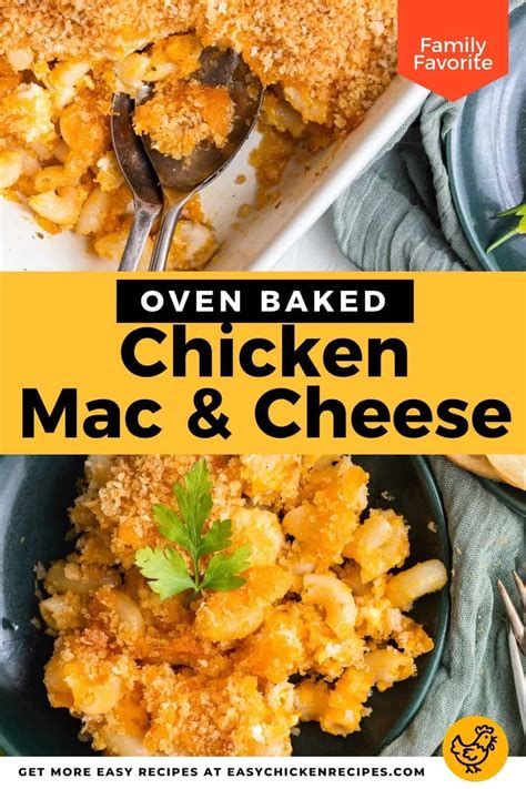 Baked Chicken Mac and Cheese - Easy Chicken Recipes