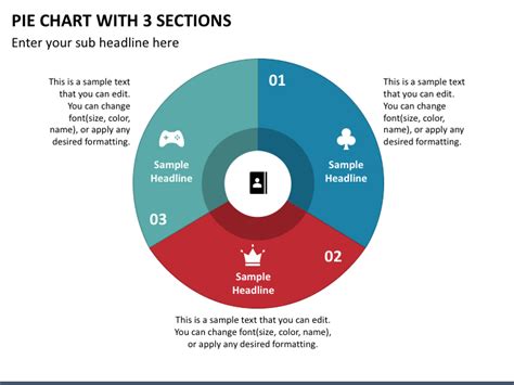 Pie Chart with 3 Sections PowerPoint Template - PPT Slides