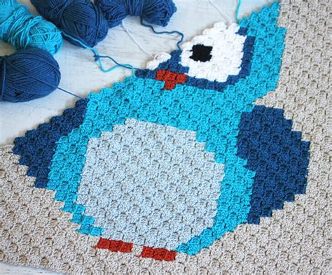 Owl Blanket Crochet Pattern.