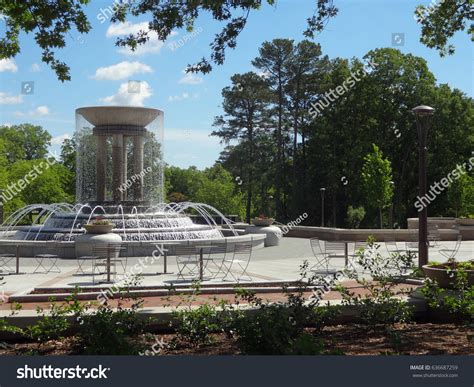 Running Water Fountain Downtown Cary North Stock Photo (Edit Now) 636687259