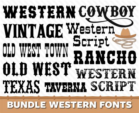 Western Font Wild West Font Old West Font Western Font Styles Cowboy ...