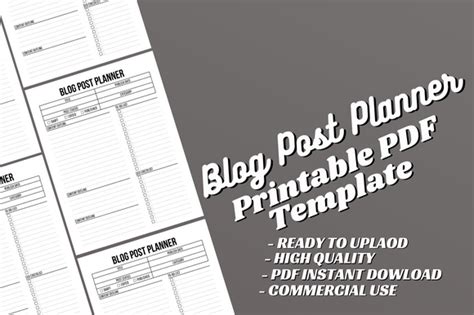 Blog Post Planner - Canva Template Graphic by Alternative Creative ...