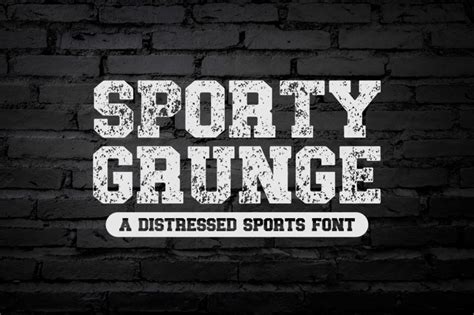 Sporty Grunge Font Free Download - FreeFontDL