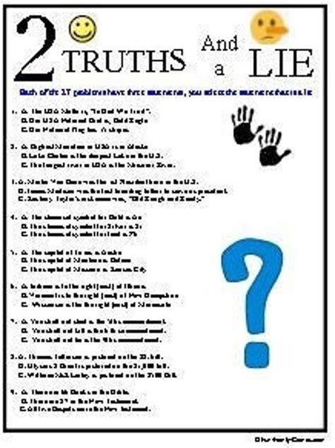 Truths And A Lie Quiz Game | ubicaciondepersonas.cdmx.gob.mx