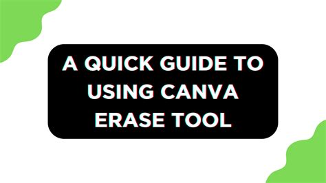 How To Use Canva Eraser Tool [FREE] - Pttrns