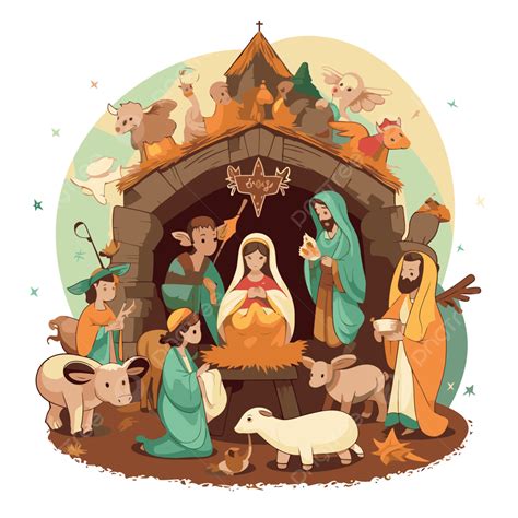 Free Nativity Scene PNG, Vector, PSD, and Clipart With Transparent ...