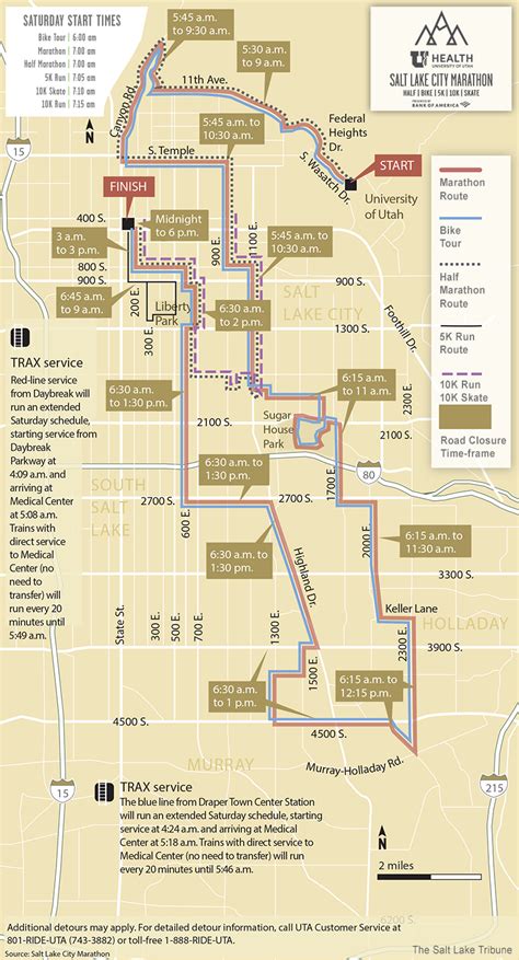 Salt Lake Marathon Map - Draw A Topographic Map
