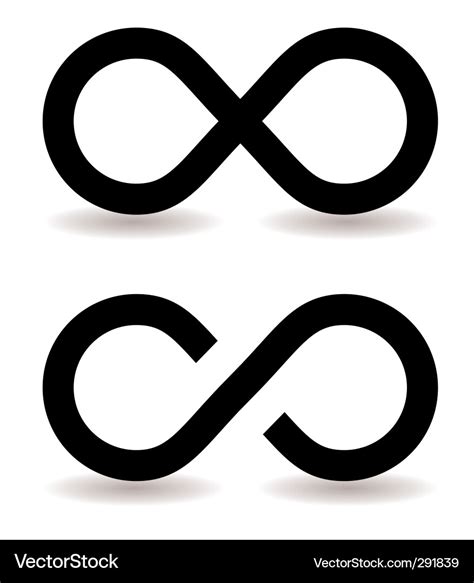 Infinity Symbol Sign Royalty Free Vector Image