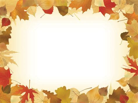 🔥 Autumn Leaves Rectangle PowerPoint Background | CBEditz