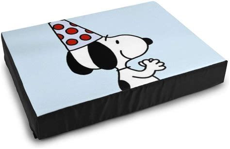 Amazon.com : UHBBT Snoopy Birthday Memory Foam Platform Pet Bed ...