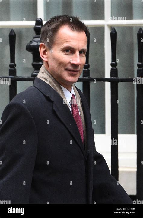 Foreign Secretary Jeremy Hunt arrives in Downing Street in London Stock ...