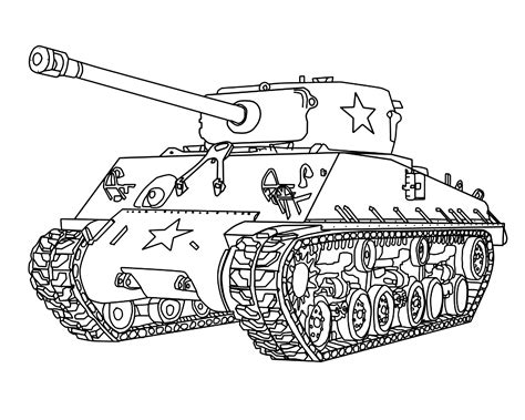 Sherman Tank Drawing at PaintingValley.com | Explore collection of ...