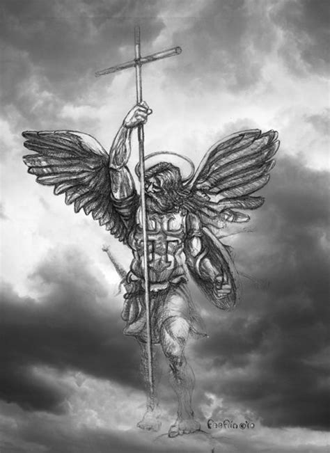 st. michael tattoo stencil - Bing images Archangel Michael Tattoo, St ...