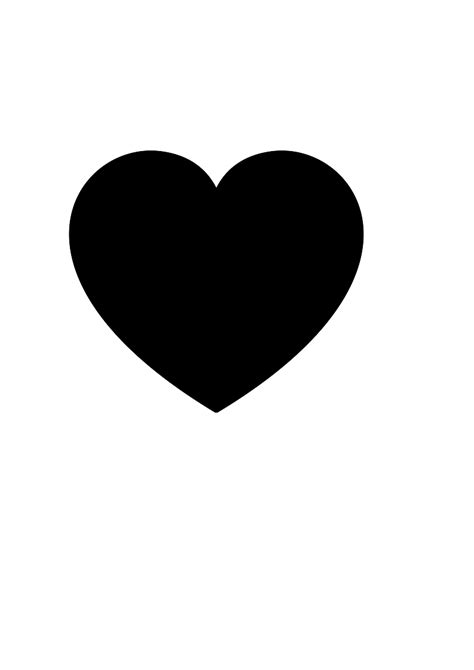 Free Black And White Clipart, Heart - ClipArt Best