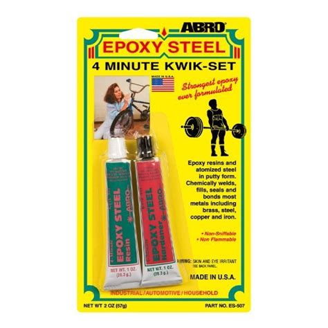 Epoxy Steel 4 Minute Kwik-Set - ABRO