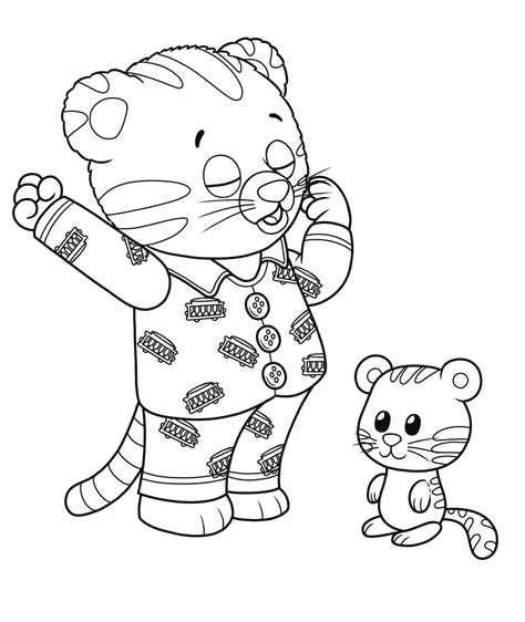 Daniel Tiger Jodi Coloring Pages