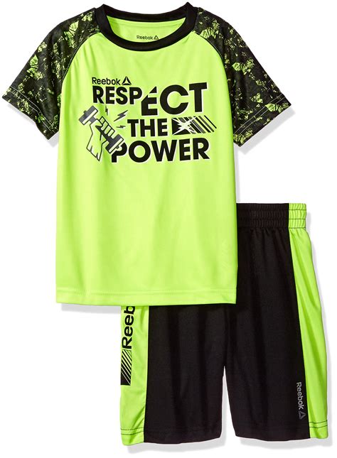 Reebok Toddler Boys 2 Piece Power Performance Set Safety Yellow 3T ...